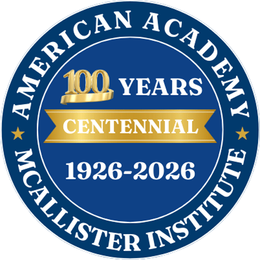 American Academy McAllister Institute of Funeral Service logo