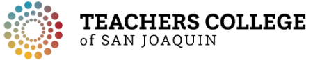 Teachers College of San Joaquin logo